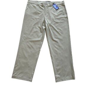 Lesmart NWT Mens 44x34 Golf Pants Khaki YKK Zip Standard Fit Athleisure Casual
